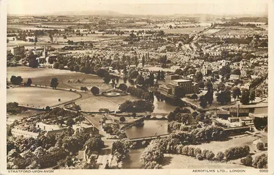 Stratford-upon-Avon — visão aérea — AeroFilms Ltd., London, n° 6969