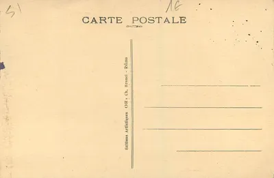 Chalons-sur-Marne — Praça do Maréchal Foch — Hotel de Ville — Verso