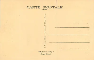 Alençon — A Entrada da Igreja Notre-Dame (século XV) — Editor G. Artaud, Nantes — Verso