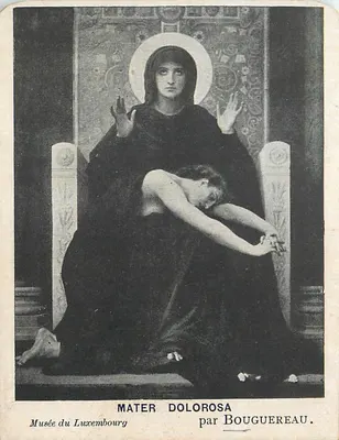 Mater Dolorosa — pintura de Bouguereau — Museu do Luxembourg