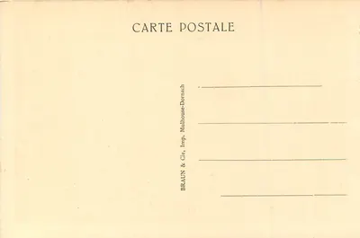 Mulhouse — O Bollwerk — editor BRAUN & Cie, Mulhouse — Verso