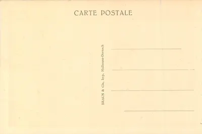 Hôtel du Grand-Ballon — góra, budynki, wysokość 1424 m — seria 888, wydawca BRAUN & Cie, Mulhouse-Dornach — Rewers