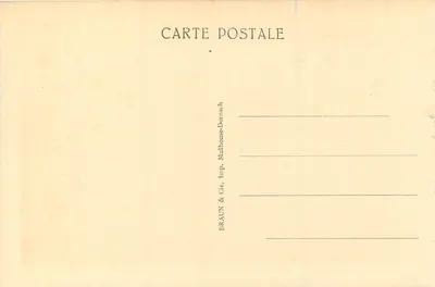 Valle di Masevaux — Laghi di Alfeld e Sewen — Editore BRAUN & Cie, Mulhouse-Dornach — Verso