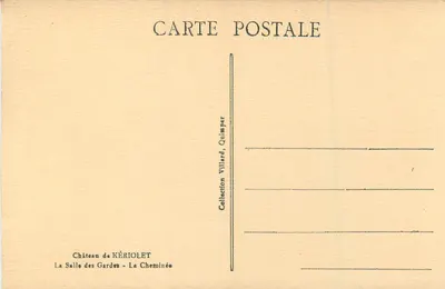 Kasteel van Kériollet — Zaal van de Wachters — De Kachel — Collectie Villard, Quimper — Achterkant