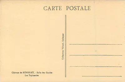 Château de KÉRIOLET — Salle des Gardes — Les Tapisseries — Verso