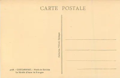 O Rétabelle de Ana de Bretanha — Museu de Kériolet — Coleção Villard, Quimper — Verso