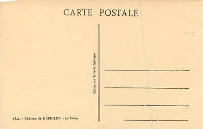 Château de KÉRIOLET - The Drawing Room — Collection Villard, Quimper — Back