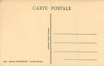 Zamek KÉRIOLET — Sala Broni — Zbiór Villard, Quimper — Rewers