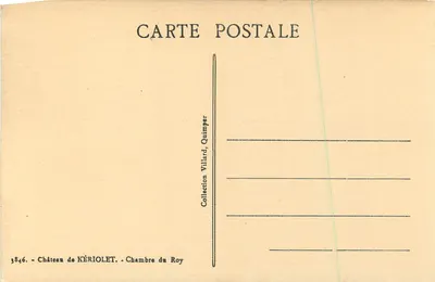 Quarto do Rei — Castelo de Kériolé, Quimper — Verso