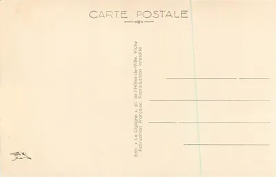 Clermont-Ferrand — Plein Desaix en uitzicht op het Puy de Dôme — La Cigogne, n°4058 — Achterkant