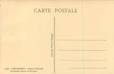 O Retábulo de Ana da Bretanha — Concarnéau — Museu de Kériolet, Coleção Villard, Quimper — Verso