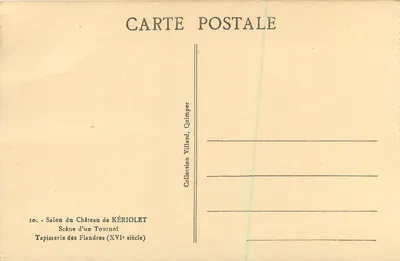 Cena de um Torneio — Tapeçaria das Flandres (século XVI) — Coleção Villard, Quimper — Verso