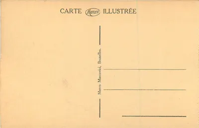 Ostenda. W piasku. — Marco Illustrée, Bruksela. — Rewers