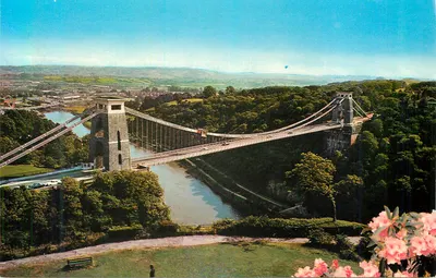 Ponte de Suspensão de Clifton, Bristol — vista panorâmica — Colourmaster International, PT6424
