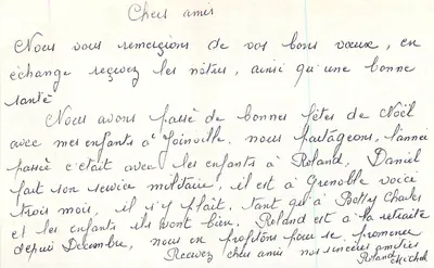 Besneeuwd dorp — Goed jaar en gelukkig jaar — M. D. Paris — Achterkant