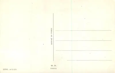 Páscoa — pintinhos e sininho — M.D. Série N°2725 — Verso