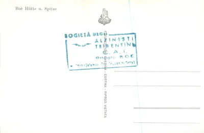 Cima Boè (3152) i Rifugio Boè 2873 — Società degli Fotografi Tridentini — Rewers