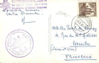 Wilder Freiger 3426 m — widok alpejski — Much Heiss' Nachf. Alpiner Kunstverlag — Rewers