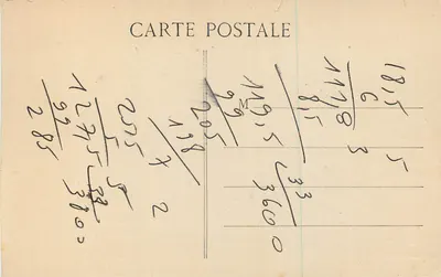 Luché-Pringé — Zamek La Grefferie — L.M. — Rewers