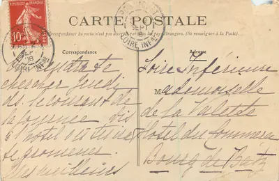Rochas da Ponta de Chemoulin — Ste-Marguerite (L.-Inf.) — Coleção Tillorget, St-Nazaire — Verso