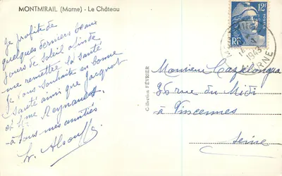 Montmirail (Marne) - O Castelo — Verso