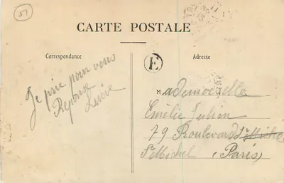 Boursault — Het Kasteel — J. Braquemant, Épernay — Achterkant