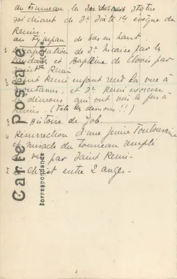 Reims — Portail północny katedry (Ostateczny sąd) — przed bombardowaniem — wydawca I.L. n°105 — Rewers