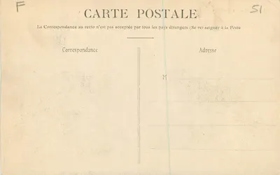 Reims — Le Palais de Justice — Éditeur anonyme, n° 65 — Verso