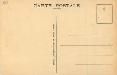 Dormans (Marne) — Capela de "La Marne" - A Cripta — Edições Artísticas « OR » Ch. Brunel - Reims — Verso