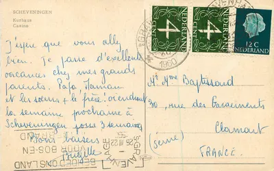 Scheveningen — Kurhaus Casino — wydawca nieczytelny — Rewers