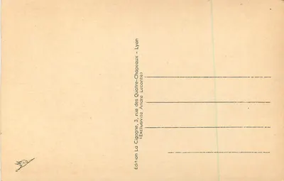 Chamonix — O Teleférico de Plan-Praz para o Brévent e o Massif do Mont-Blanc — La Cigogne, n° 25055 — Verso