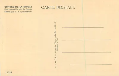 Góry Diosaz — Przez góry — Wydawnictwo Sztuki, n°12313 — Rewers