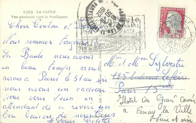La Baule — Ogólny widok w kierunku Pouliguen — Récé-Photo — Rewers