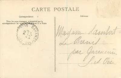 Front chateau Mesnuls (S.-et-O.) — wydawca Asmone, numer serii nie widoczny — Rewers