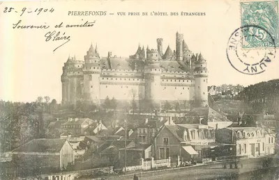 Pierrefonds — Vista tirada do Hotel dos Estrangeiros — Imprensa Garancières