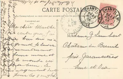 Chantilly — Porta delle Grandi Stalle — Editore anonimo, n° 124 — Verso