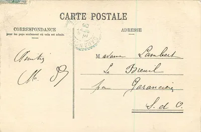 Chamonix i Mont-Blanc — J.J. 95 A. — Jullien frères, Fot. Wydawcy, Genewa — Rewers