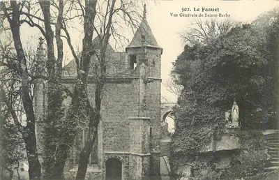 Le Faouet — Vista Geral de Santa Bárbara — Edição Guillarde, Quimperlé