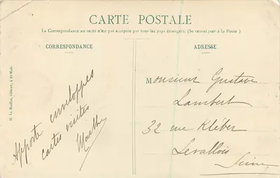 Paramé - A Ponta de Rochebonne — HLM, n°761 — Verso