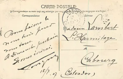 Vichy — A Cachoeira da Ardoisière — J.C. — Verso