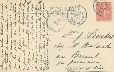 Rodovia dos Goulets - Vale de Echevis (Drôme) — Coleção P. Peyrouze, n°225 — Verso