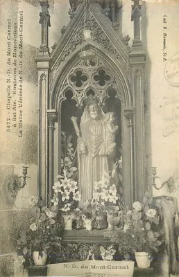 Estátua de N.-D. do Monte Carmel — Capela venerada em Bel Air — Editor E. Hamonic, S.B.
