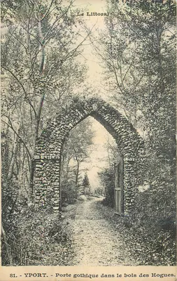 Yport - Porta gótica no bosque das Hogues — Le Littoral, série 81