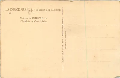 Château de Cheverny — Kacheloven van het Grote Zaal — Editeurs d'Art YVON — Achterkant