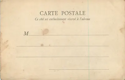 Fontainebleau — Camera da Letto di Madame de Maintenon — B.F., Parigi — Verso