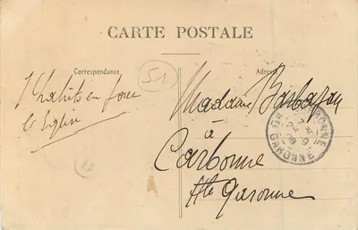Cloy-Chambray — Igreja Paroquial — Edição das Nouvellles Videries, Épernay — Verso