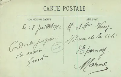 Châlons-sur-Marne — Cours d'Ormesson — LL. — n°97 — Verso