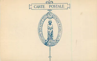 Stare Mury Reims — Stara Brama Vestle (XIV wiek) — Fototypia Bienaime — Rewers