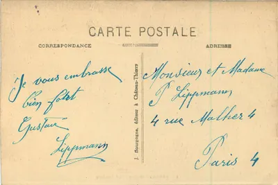 Épernay (Marne) - Teatr — Wyd. J. B. nr 87 — Rewers