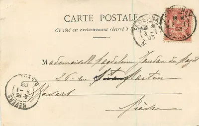 Boursault - Widok z polany na zamek — Kraj Champagne, okolice Epernay — Fot. km. Choque, wyd., Epernay (zarejestrowane) — n° 65 bis — Rewers